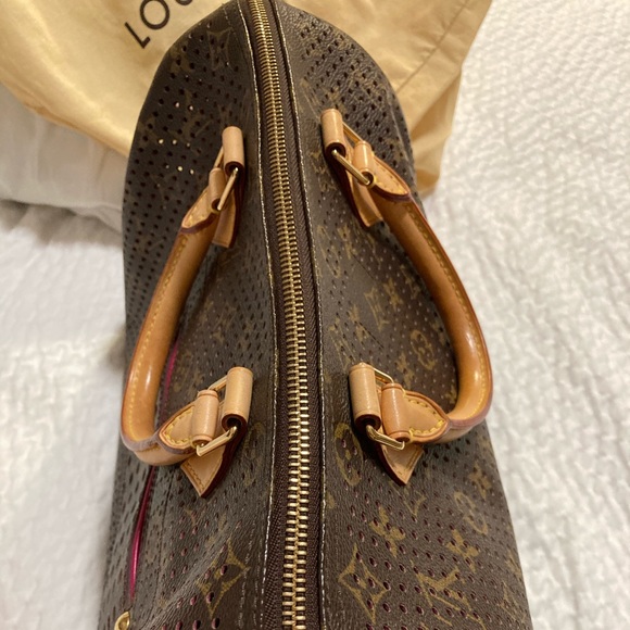 💯 Auth Louis Vuitton Perforated Speedy/pochette - Picture 4 of 13